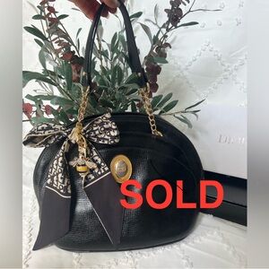 SOLD OUT❗️Christian Dior Vintage Leather black. Authentic